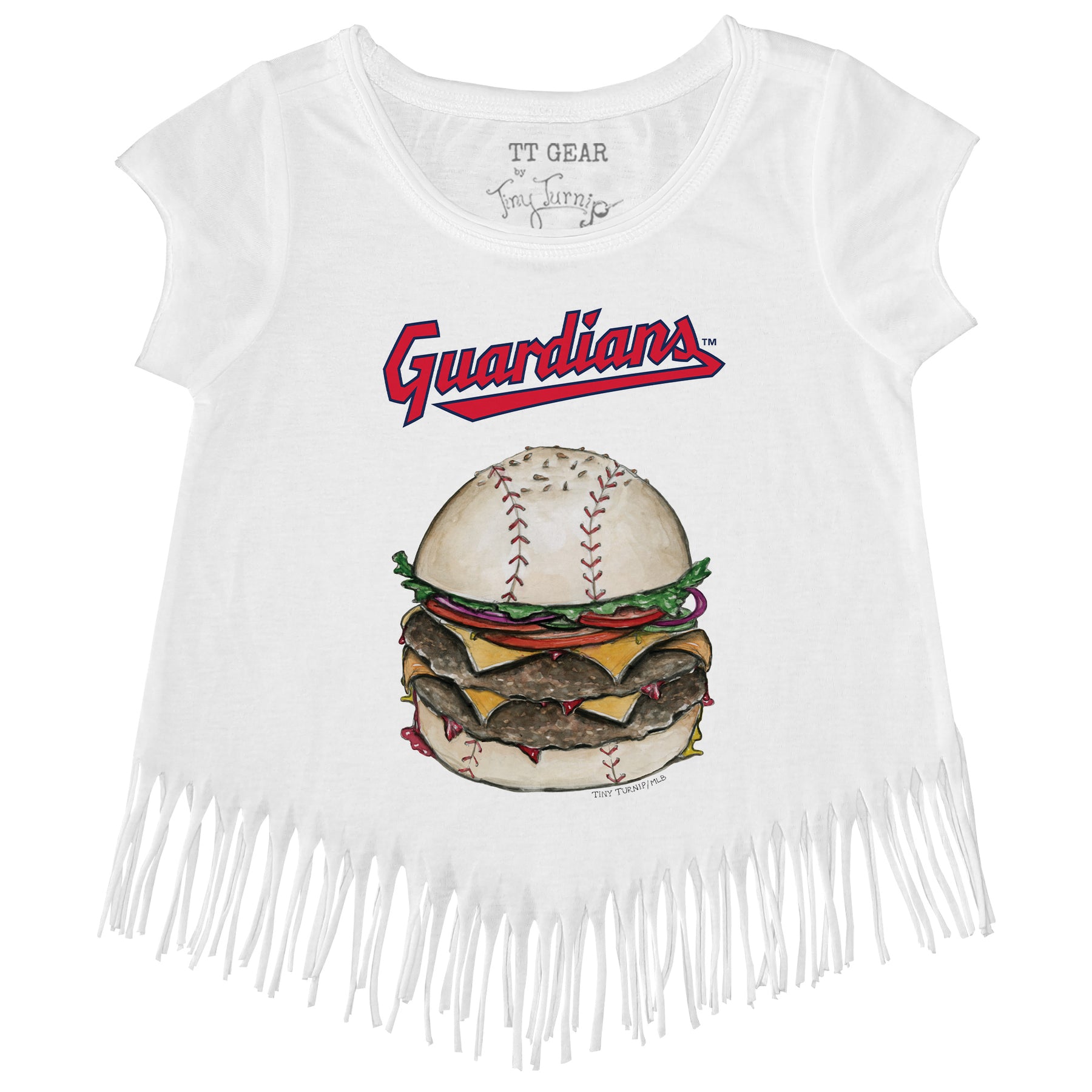 Cleveland Guardians Burger Fringe Tee