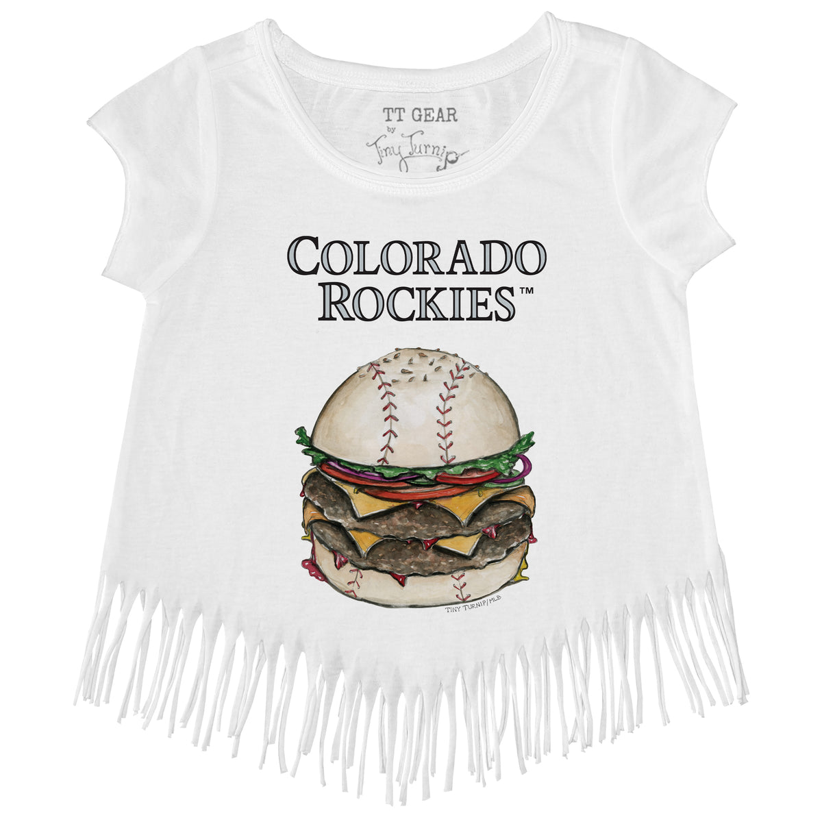 Colorado Rockies Burger Fringe Tee