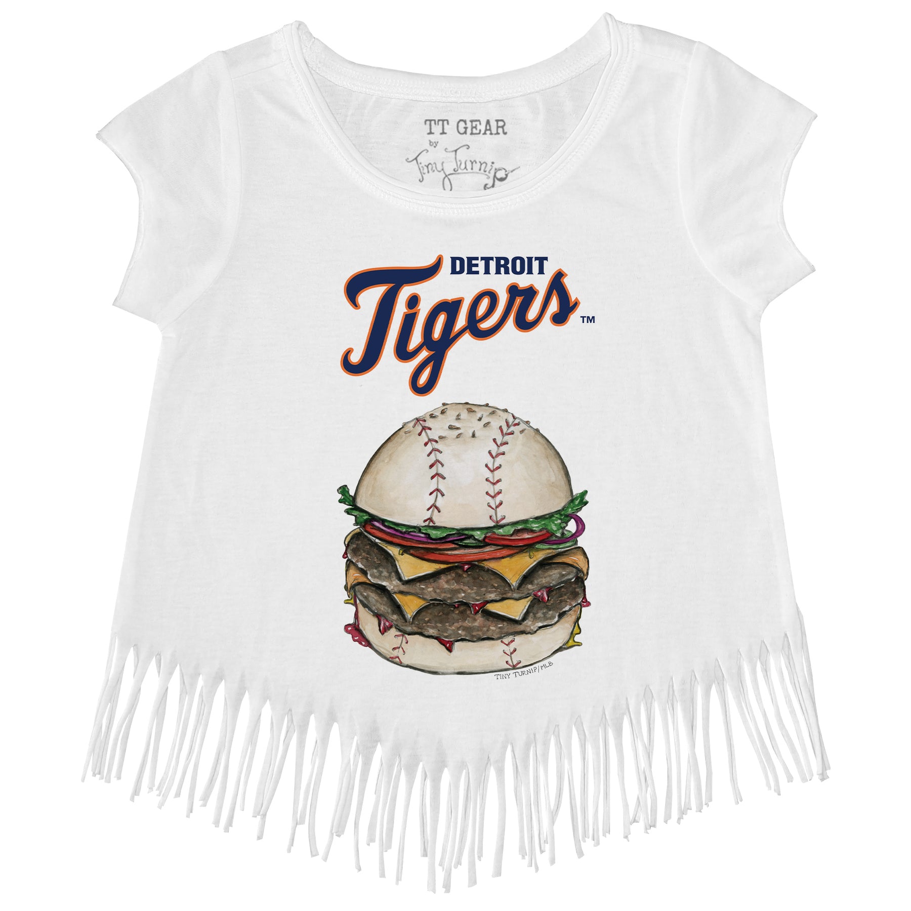 Detroit Tigers Burger Fringe Tee