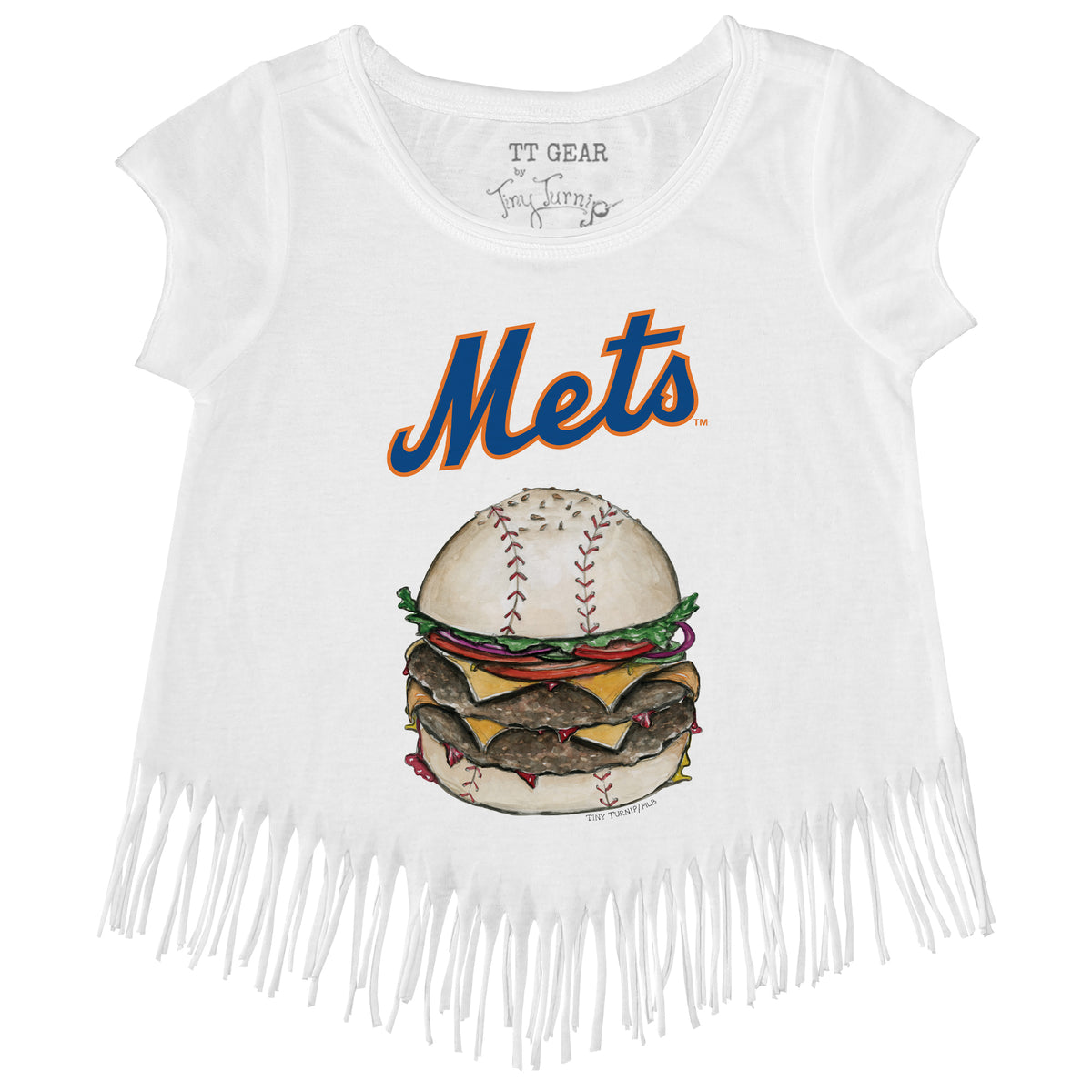 New York Mets Burger Fringe Tee