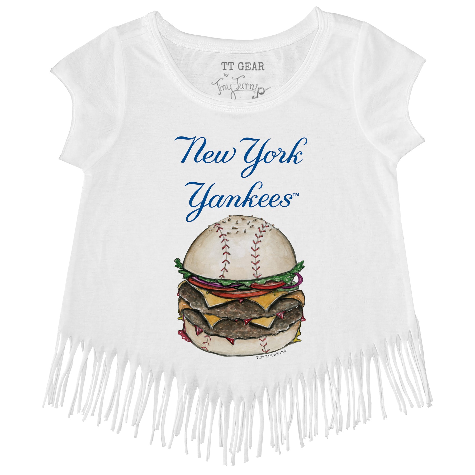 New York Yankees Burger Fringe Tee