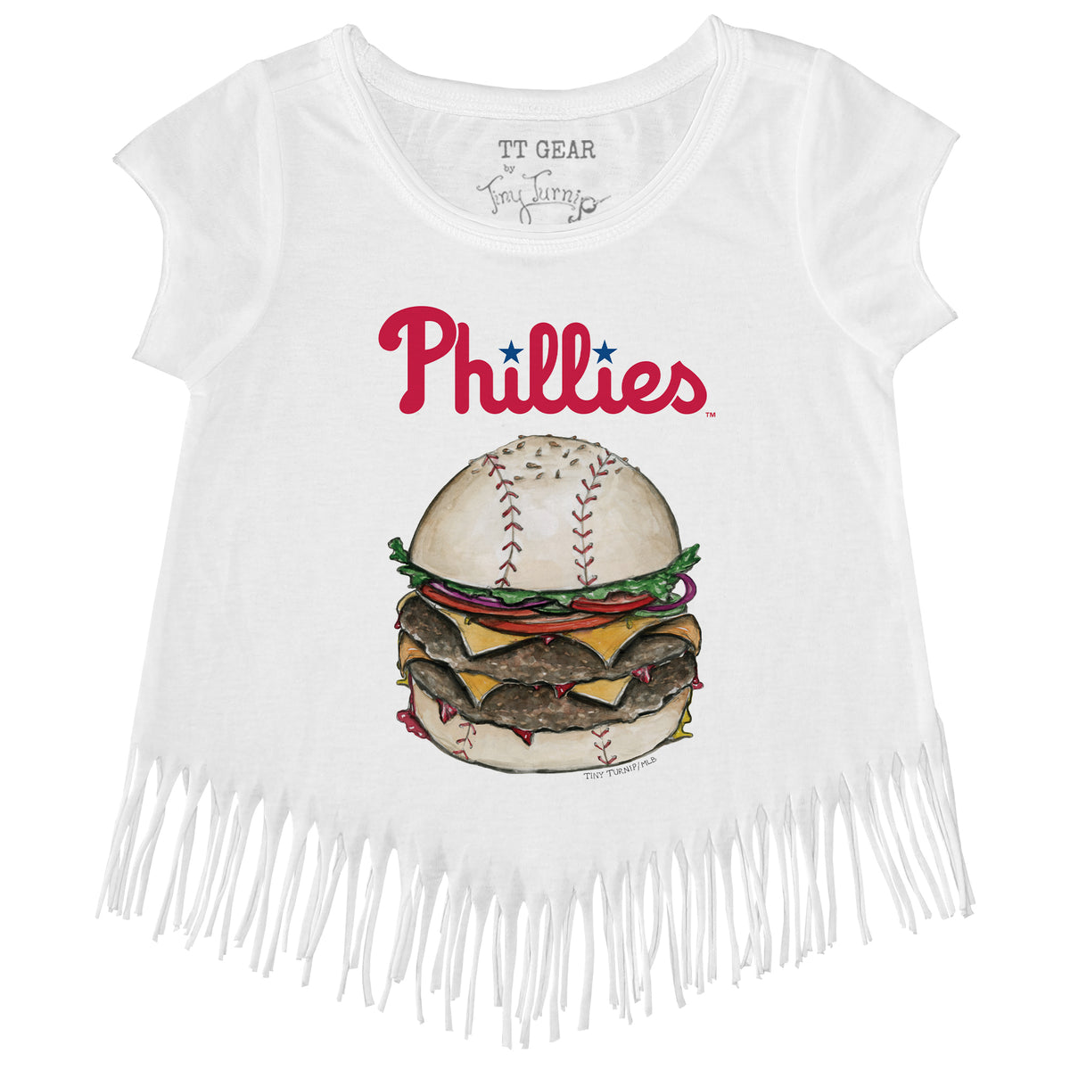 Philadelphia Phillies Burger Fringe Tee