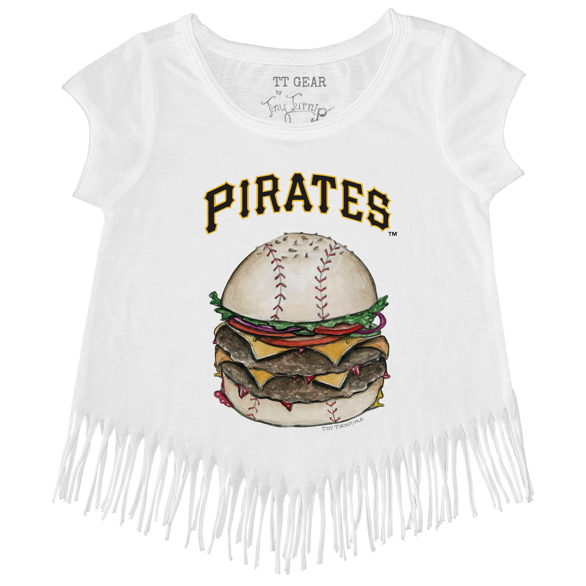 Pittsburgh Pirates Burger Fringe Tee