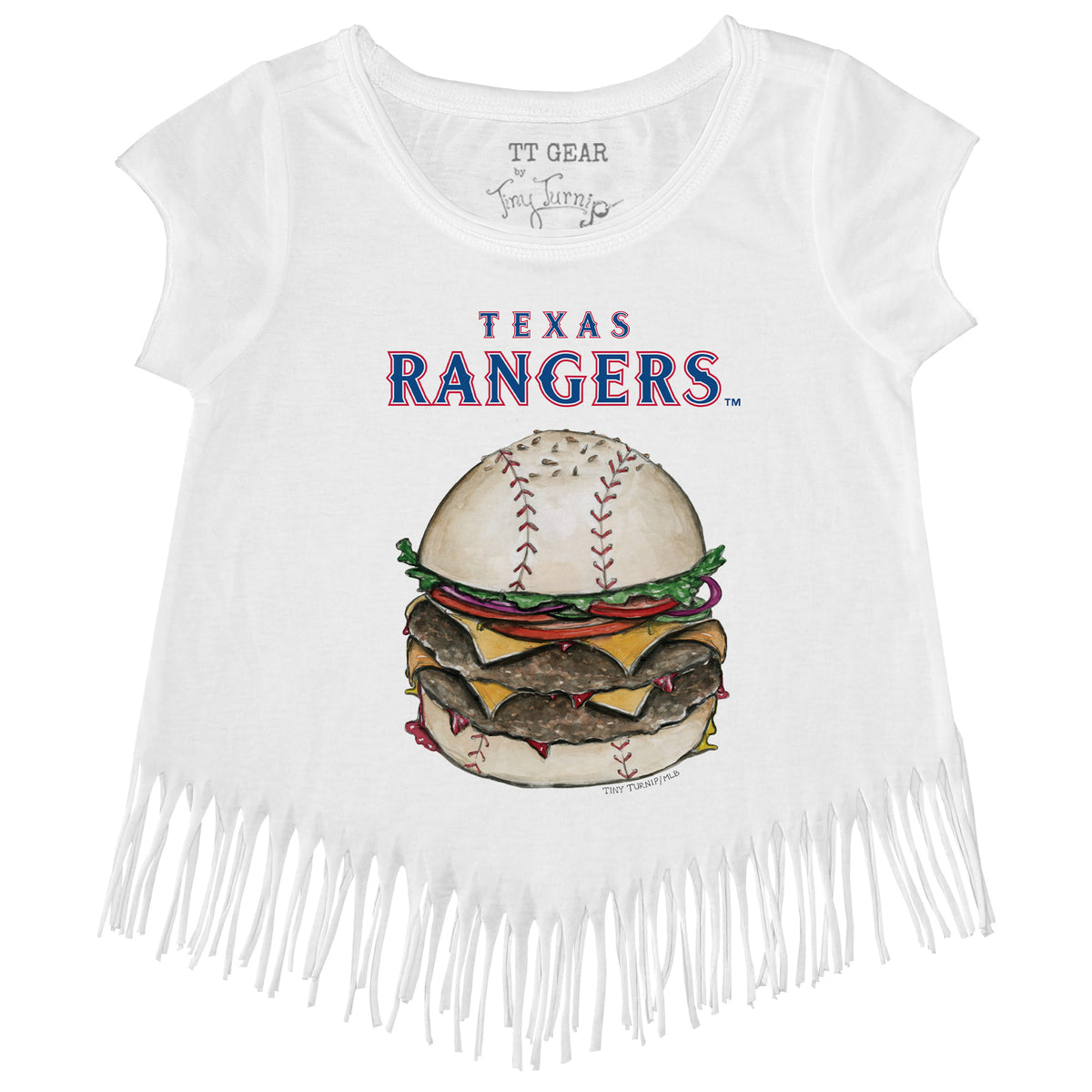 Texas Rangers Burger Fringe Tee