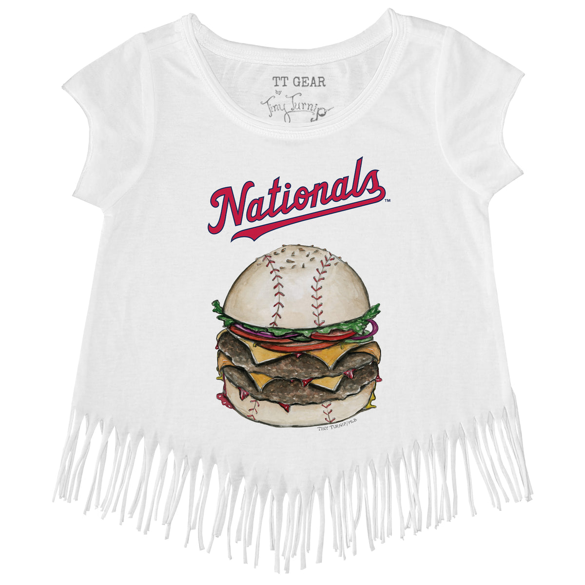 Washington Nationals Burger Fringe Tee