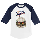 Detroit Tigers Burger 3/4 Navy Sleeve Raglan