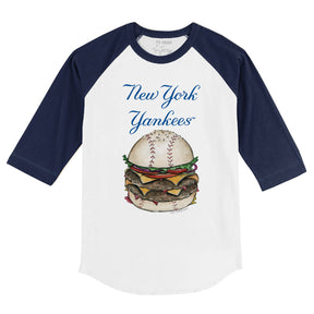 New York Yankees Burger 3/4 Navy Sleeve Raglan