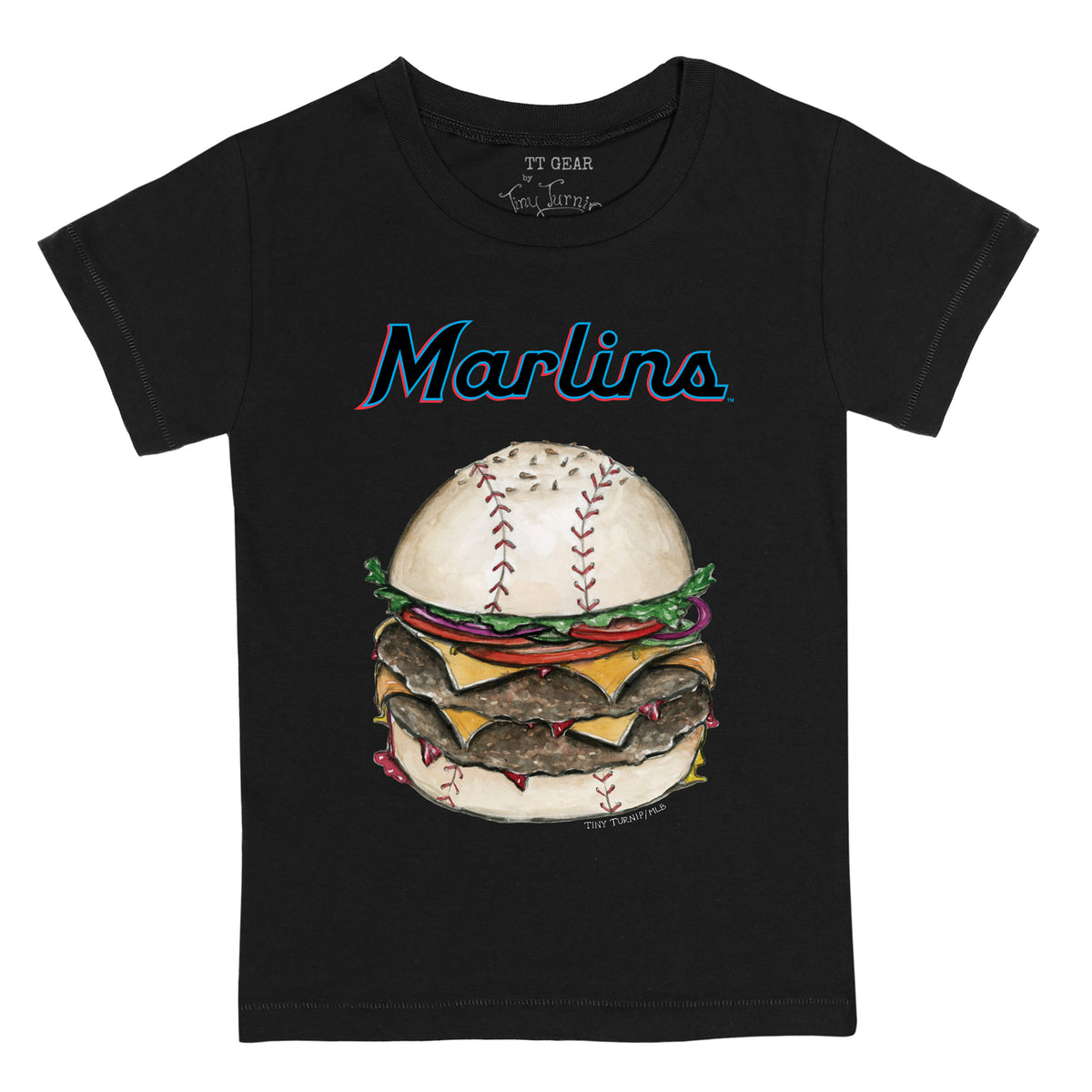 Miami Marlins Burger Tee Shirt