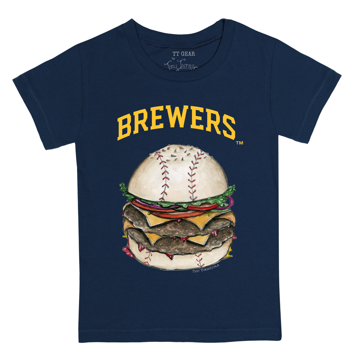 Milwaukee Brewers Burger Tee Shirt