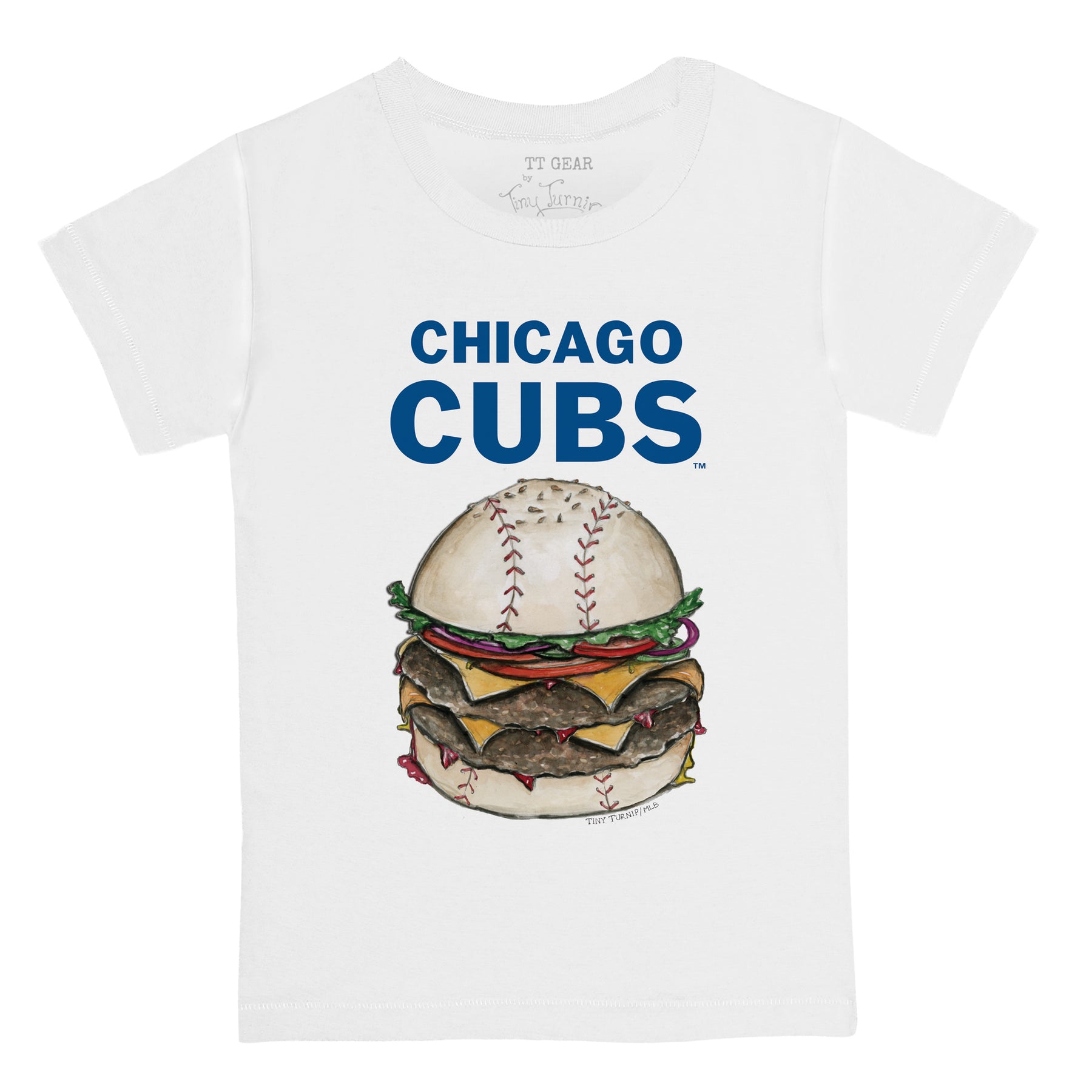 Chicago Cubs Burger Tee Shirt