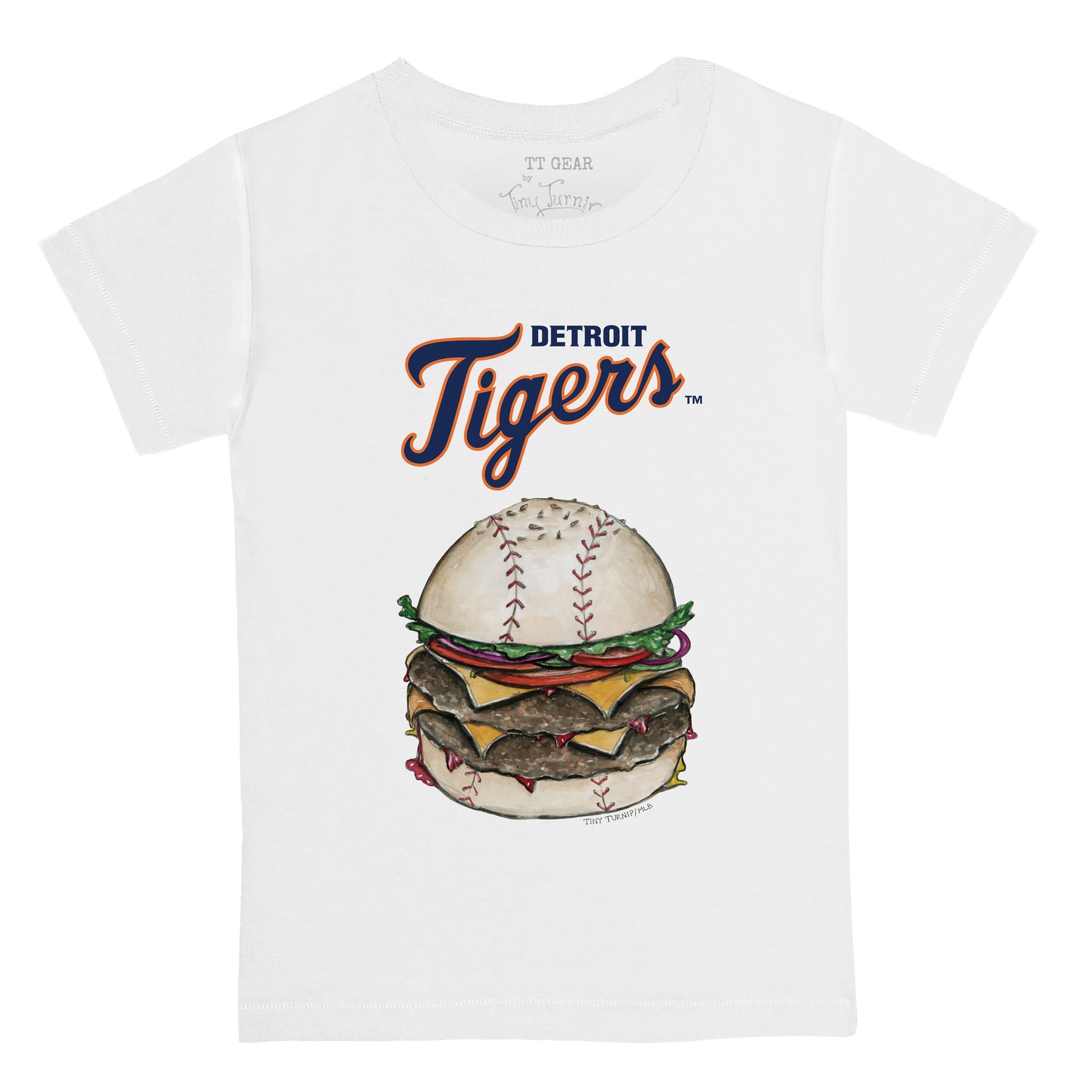 Detroit Tigers Burger Tee Shirt