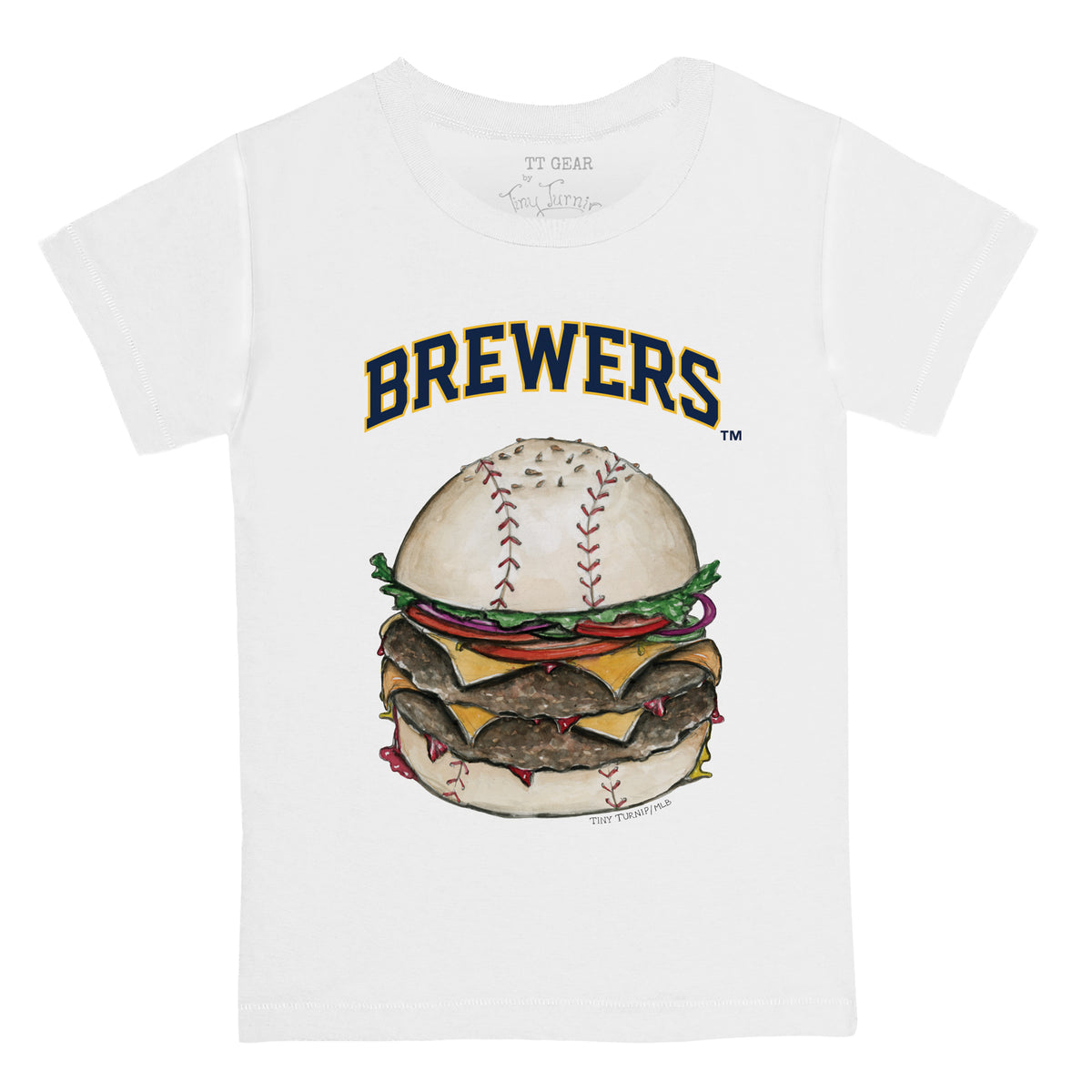 Milwaukee Brewers Burger Tee Shirt