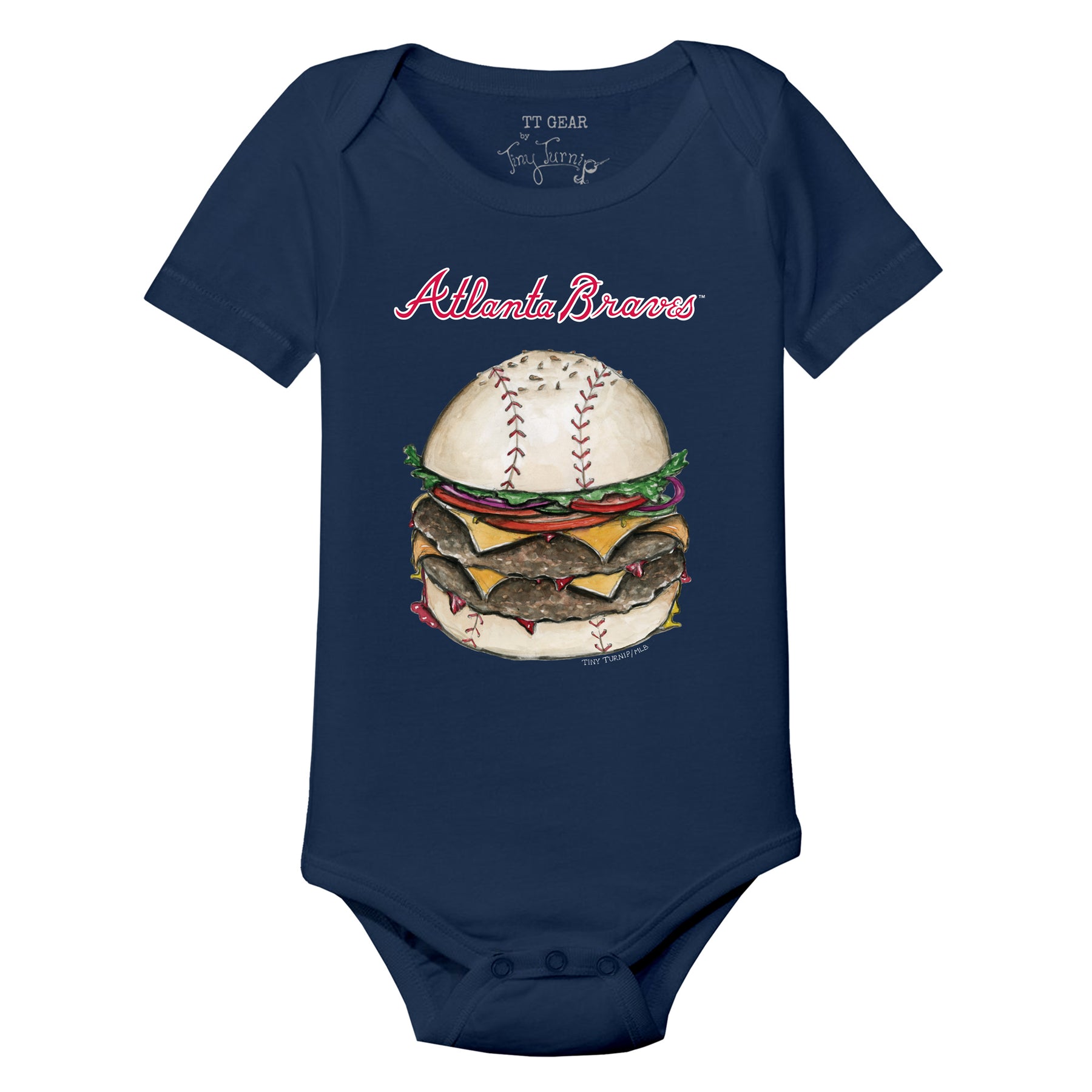 Atlanta Braves Burger Short Sleeve Snapper