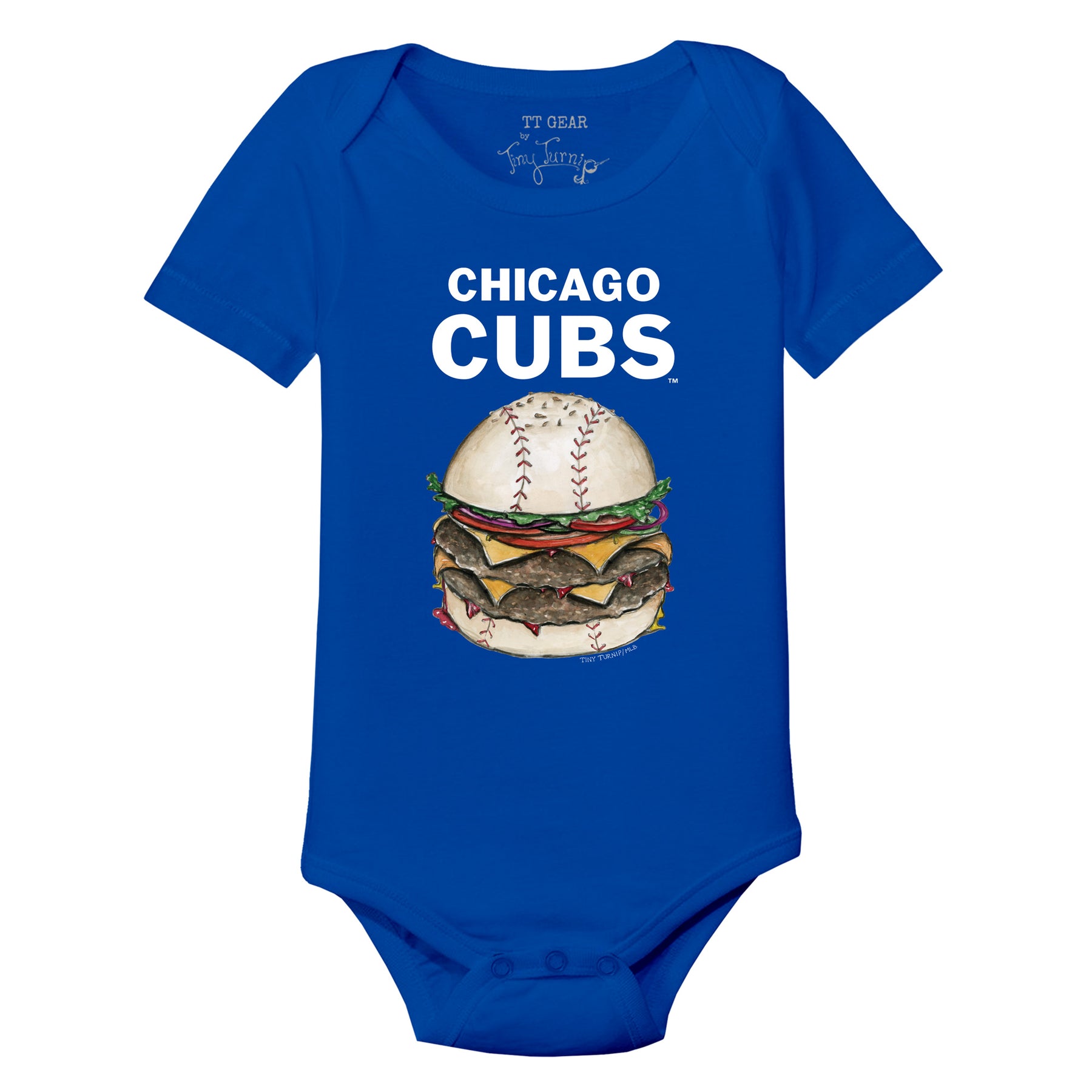 Chicago Cubs Burger Short Sleeve Snapper