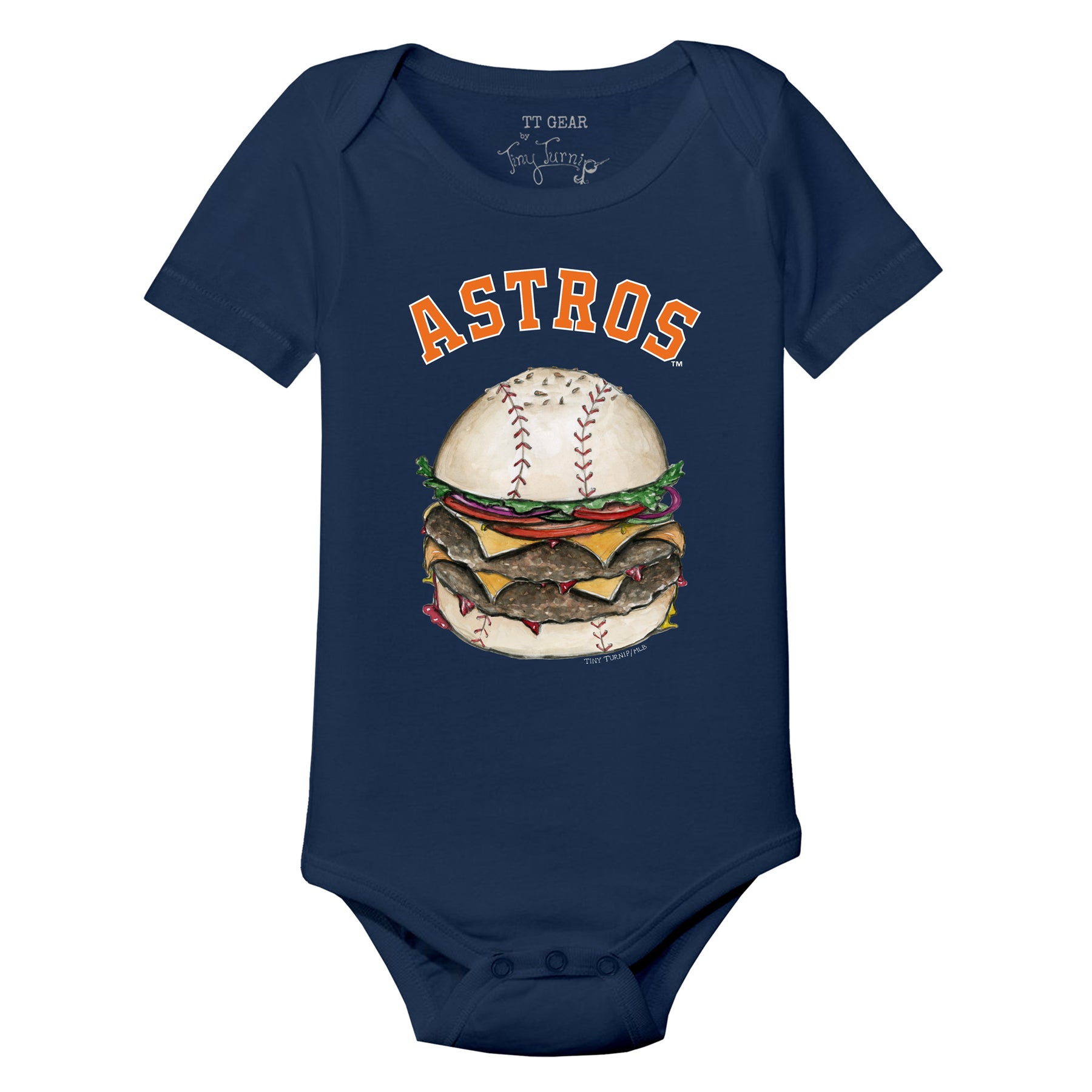 Houston Astros Burger Short Sleeve Snapper