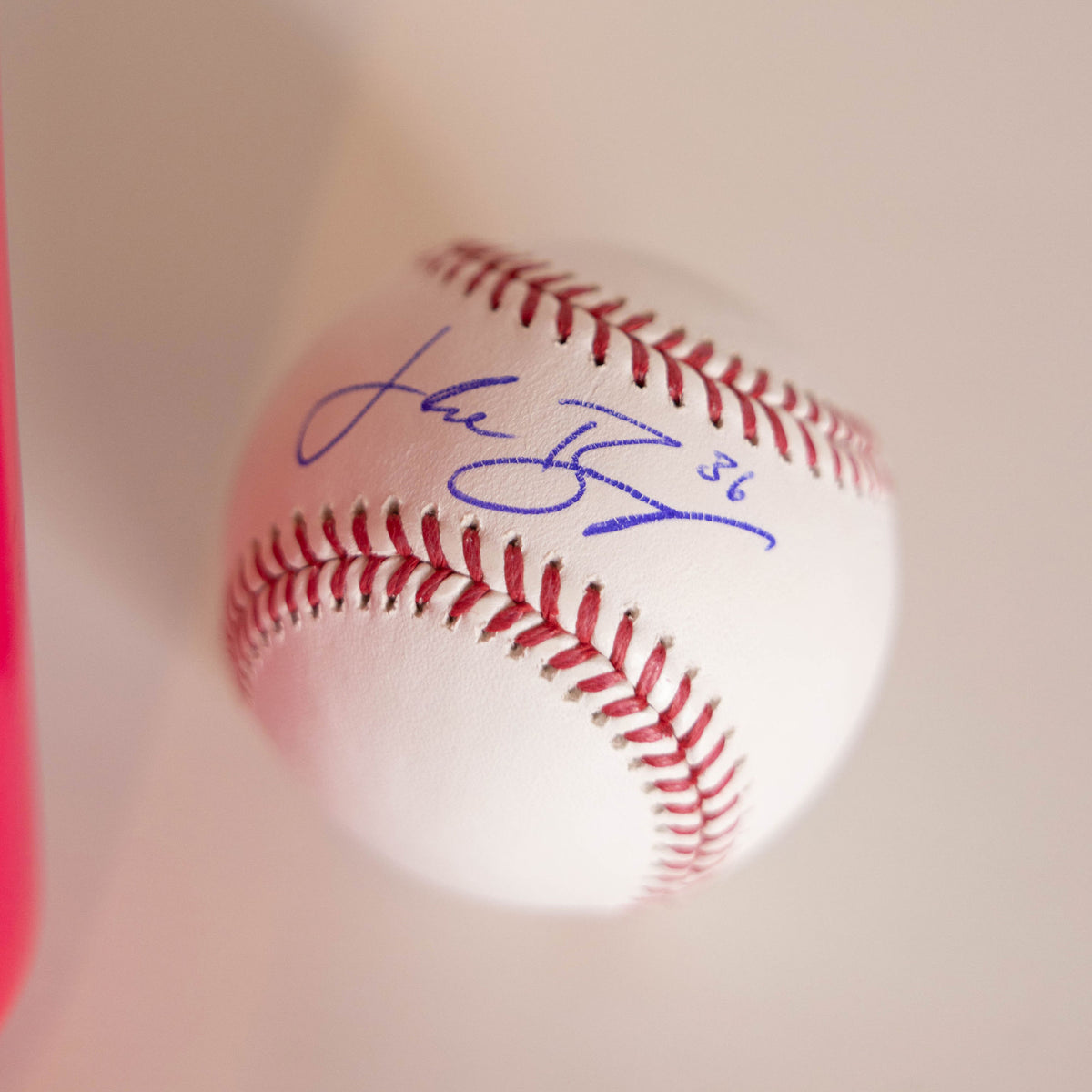 Miami Marlins Jake Burger Signed Baseball Auction