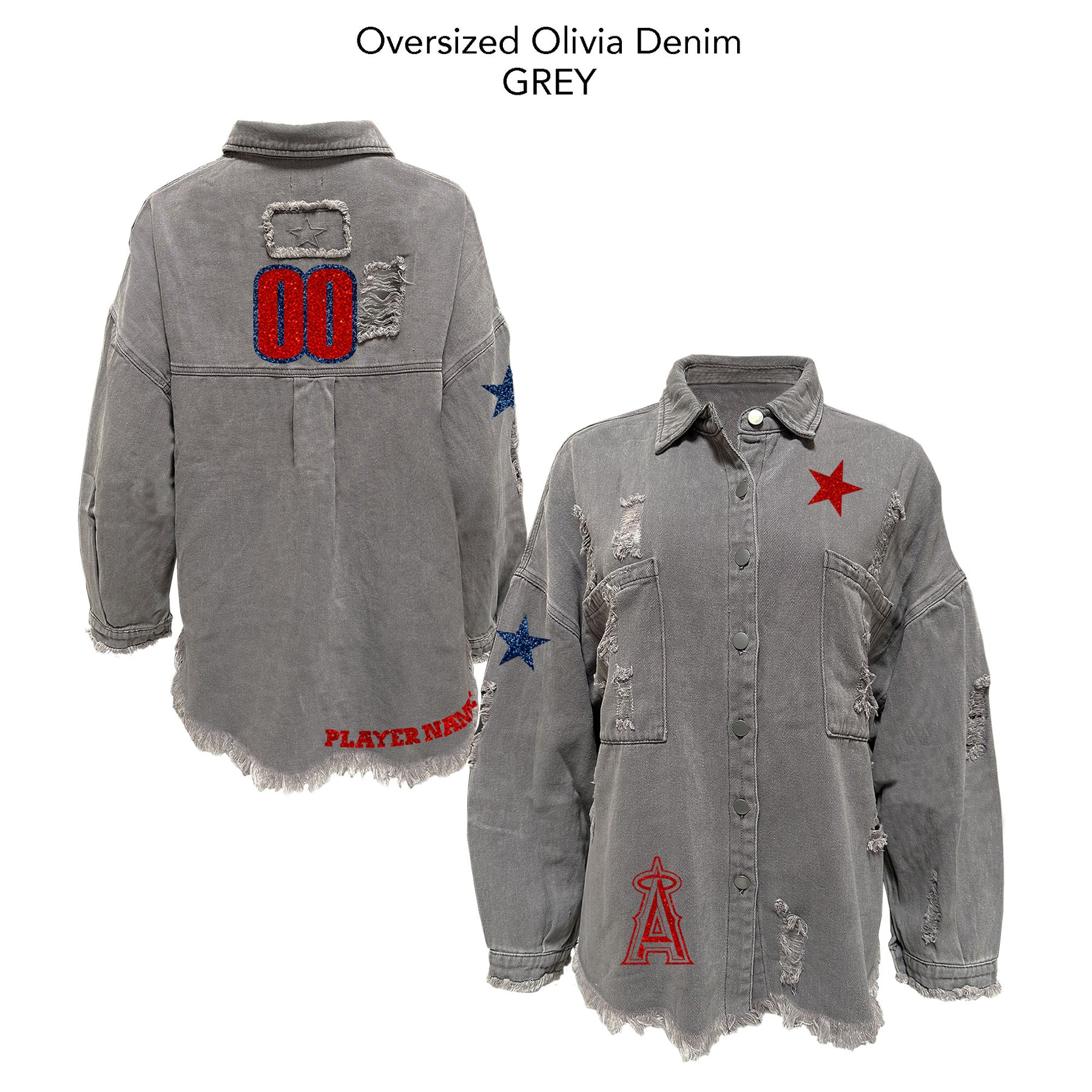 Made-to-Order MLB Team Olivia Lightweight Denim Jacket