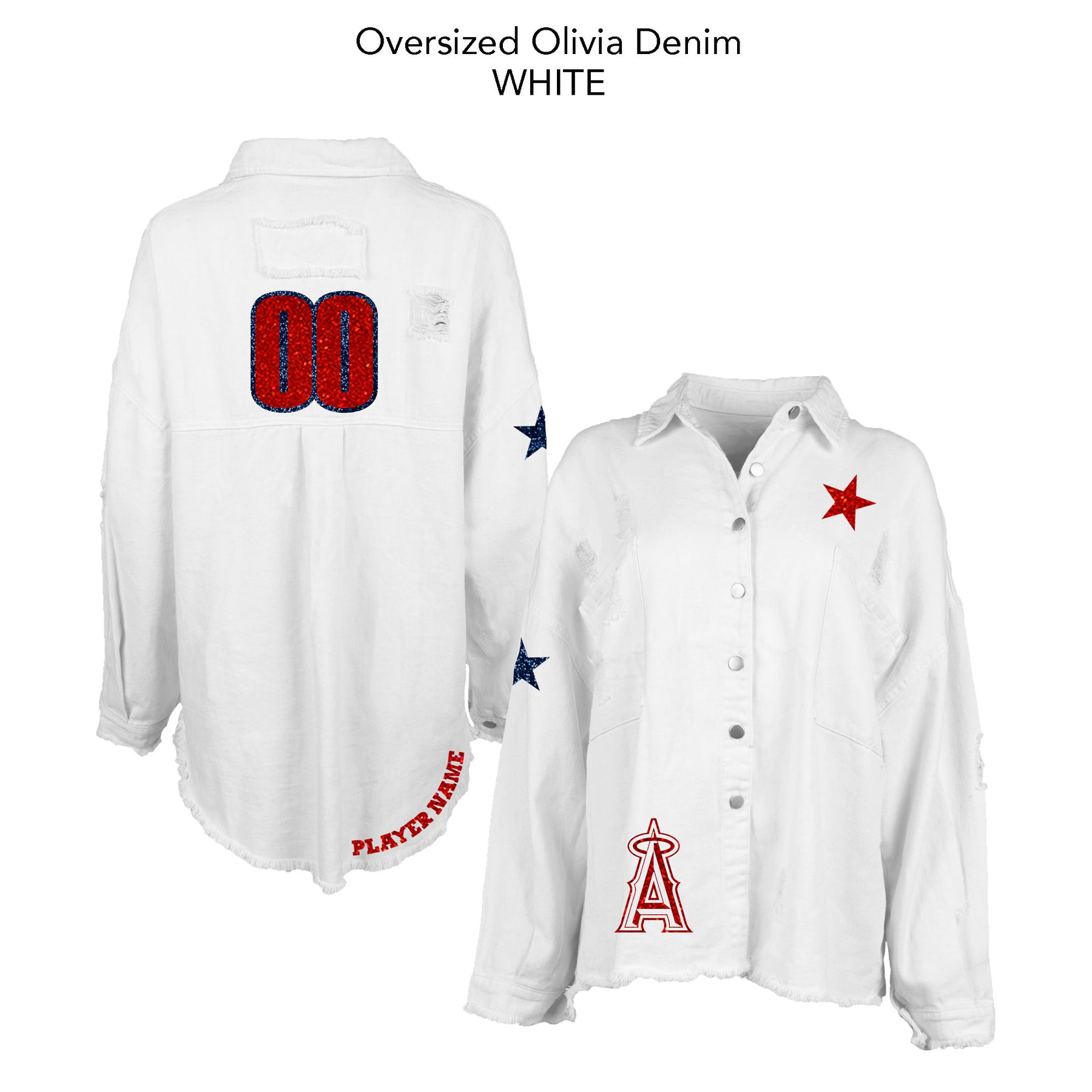 Made-to-Order MLB Team Olivia Lightweight Denim Jacket
