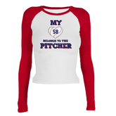 My Heart Belongs Roxy Raglan Long Sleeve - Tiny Turnip