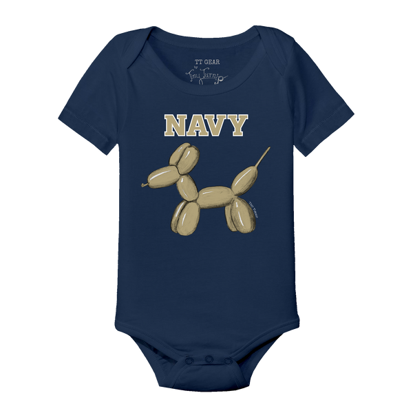 Navy Midshipmen Balloon Dog Short Sleeve Snapper