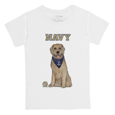 Navy Midshipmen Golden Retriever Kid's Tee Shirt