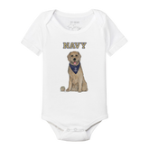 Navy Midshipmen Golden Retriever Short Sleeve Snapper