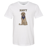Navy Midshipmen Golden Retriever Unisex Tee Shirt