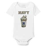 Navy Midshipmen Latte Short Sleeve Snapper