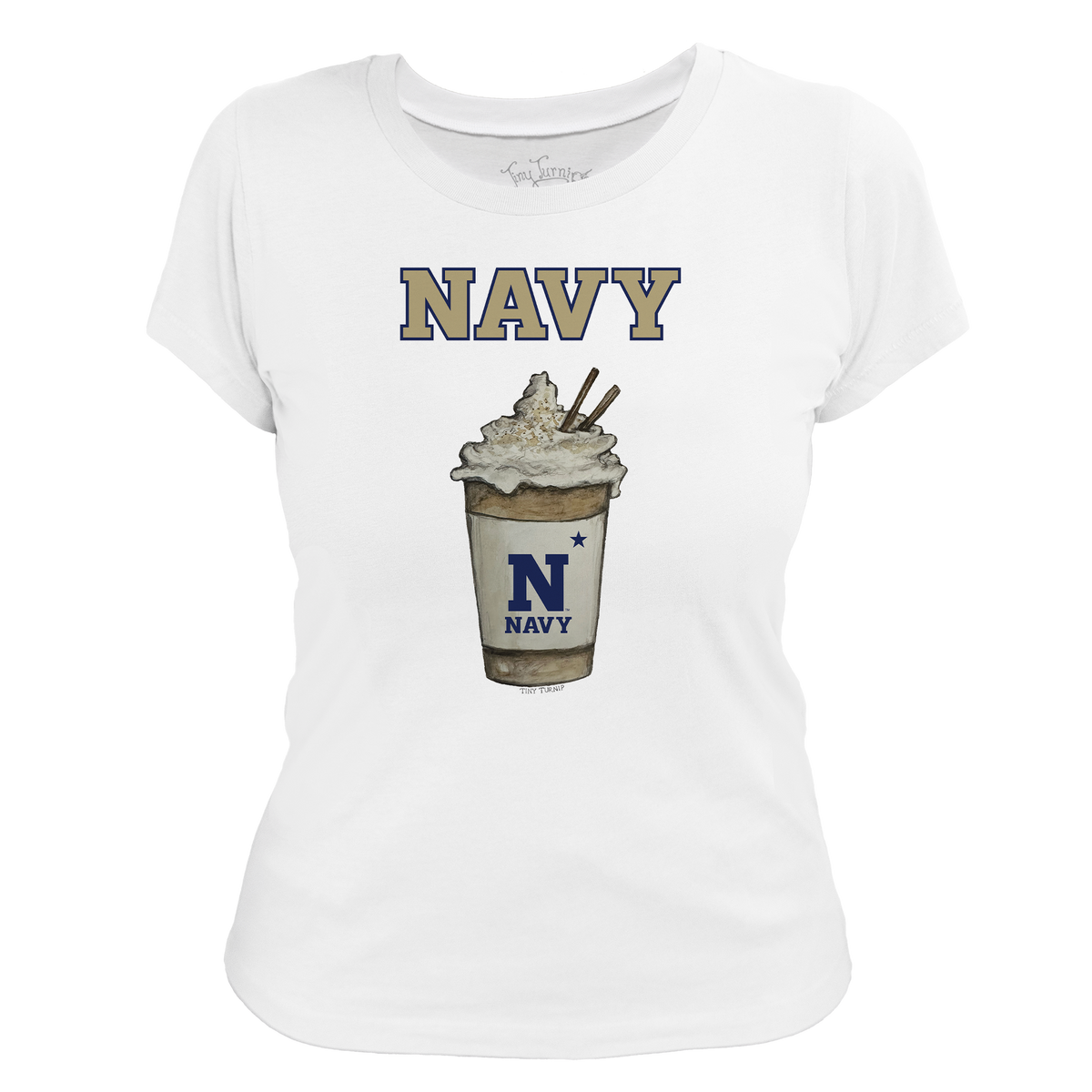 Navy Midshipmen Latte Women's Tee Shirt