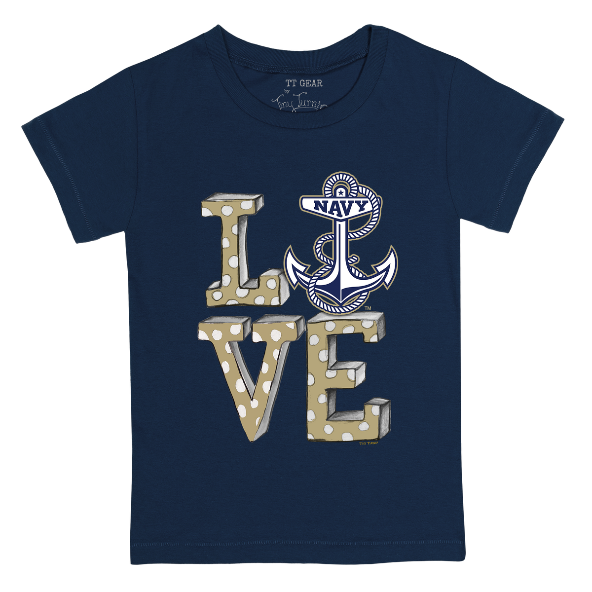Navy Midshipmen LOVE  Kid's Tee Shirt