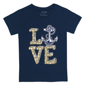 Navy Midshipmen LOVE  Kid's Tee Shirt