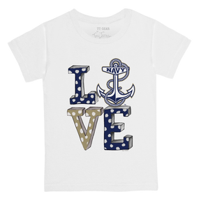 Navy Midshipmen LOVE  Kid's Tee Shirt
