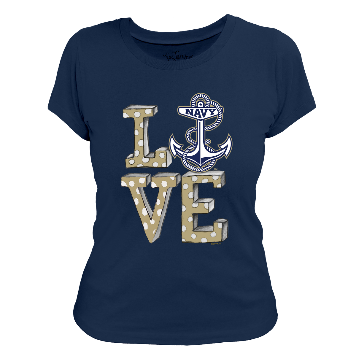 Navy Midshipmen LOVE Women's Tee Shirt