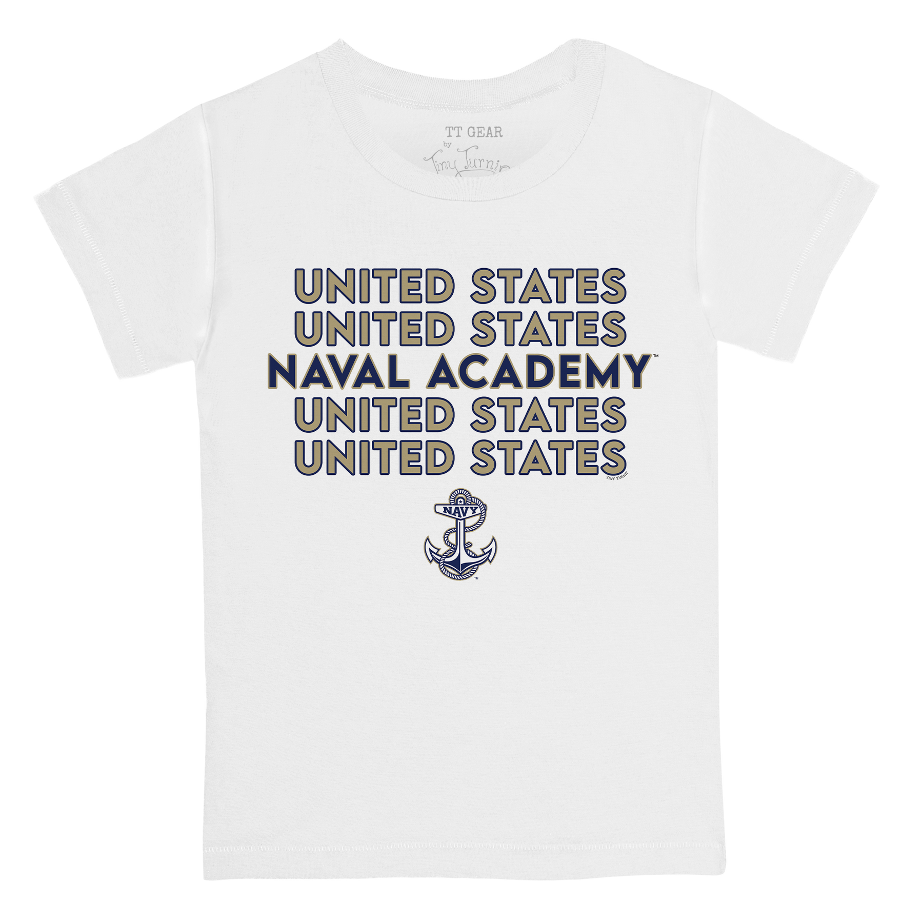 Navy Midshipmen Stacked Kid's Tee Shirt