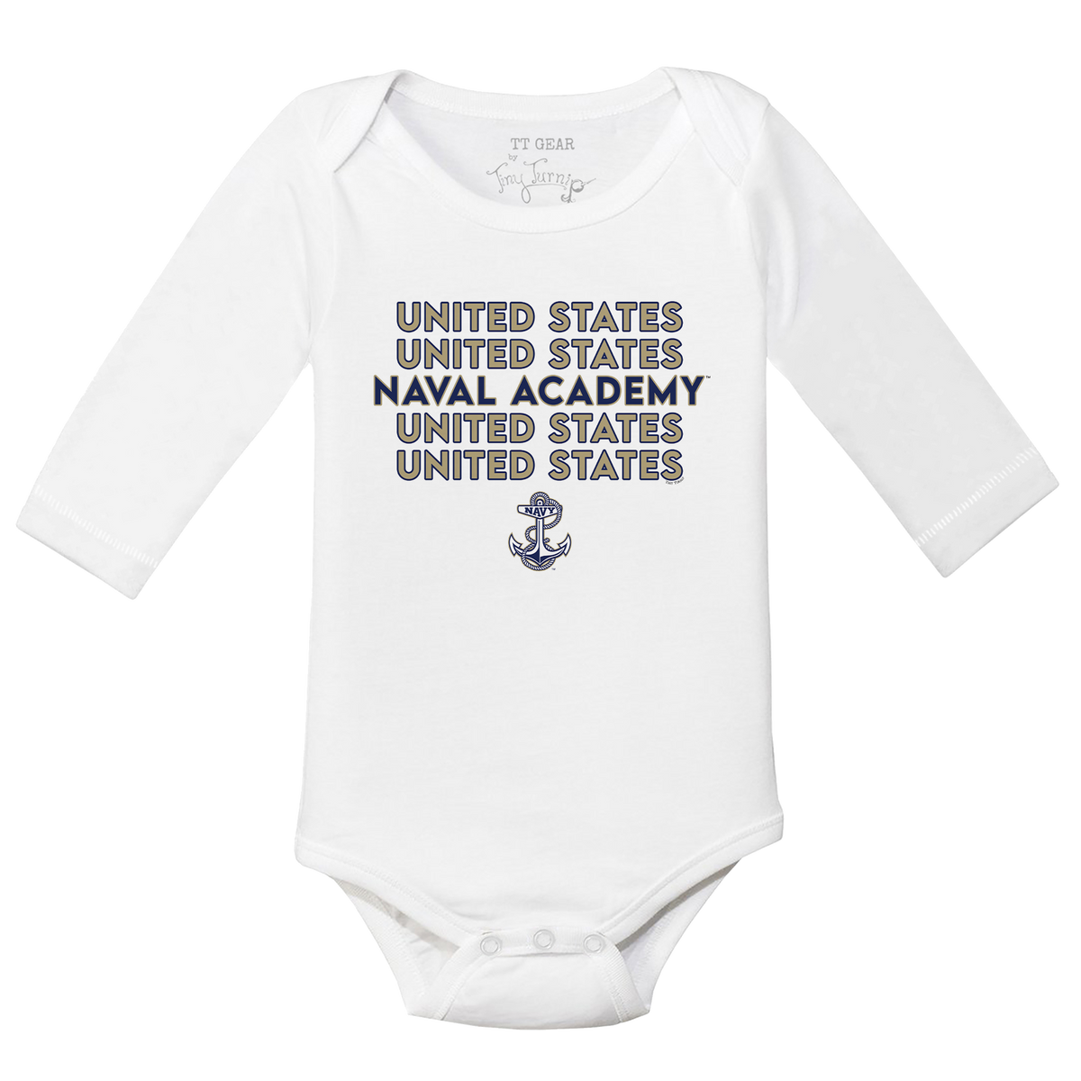 Navy Midshipmen Stacked Long-Sleeve Snapper