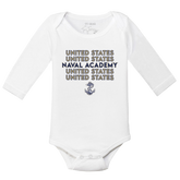 Navy Midshipmen Stacked Long-Sleeve Snapper