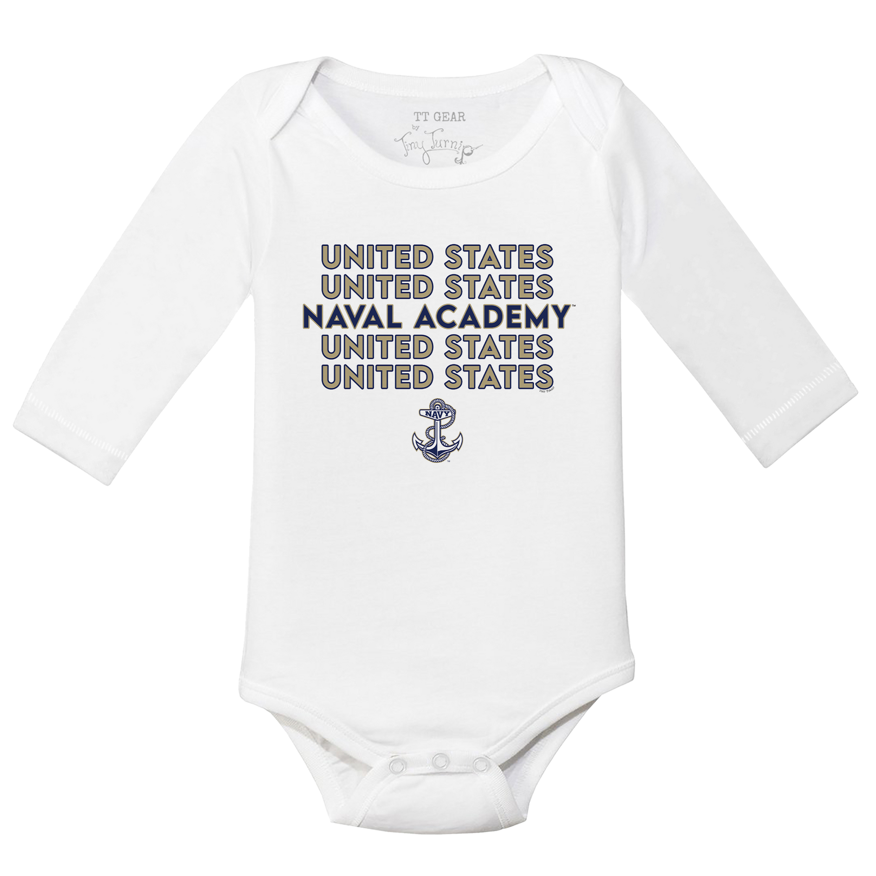 Navy Midshipmen Stacked Long-Sleeve Snapper