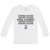 Navy Midshipmen Stacked Long-Sleeve Tee Shirt