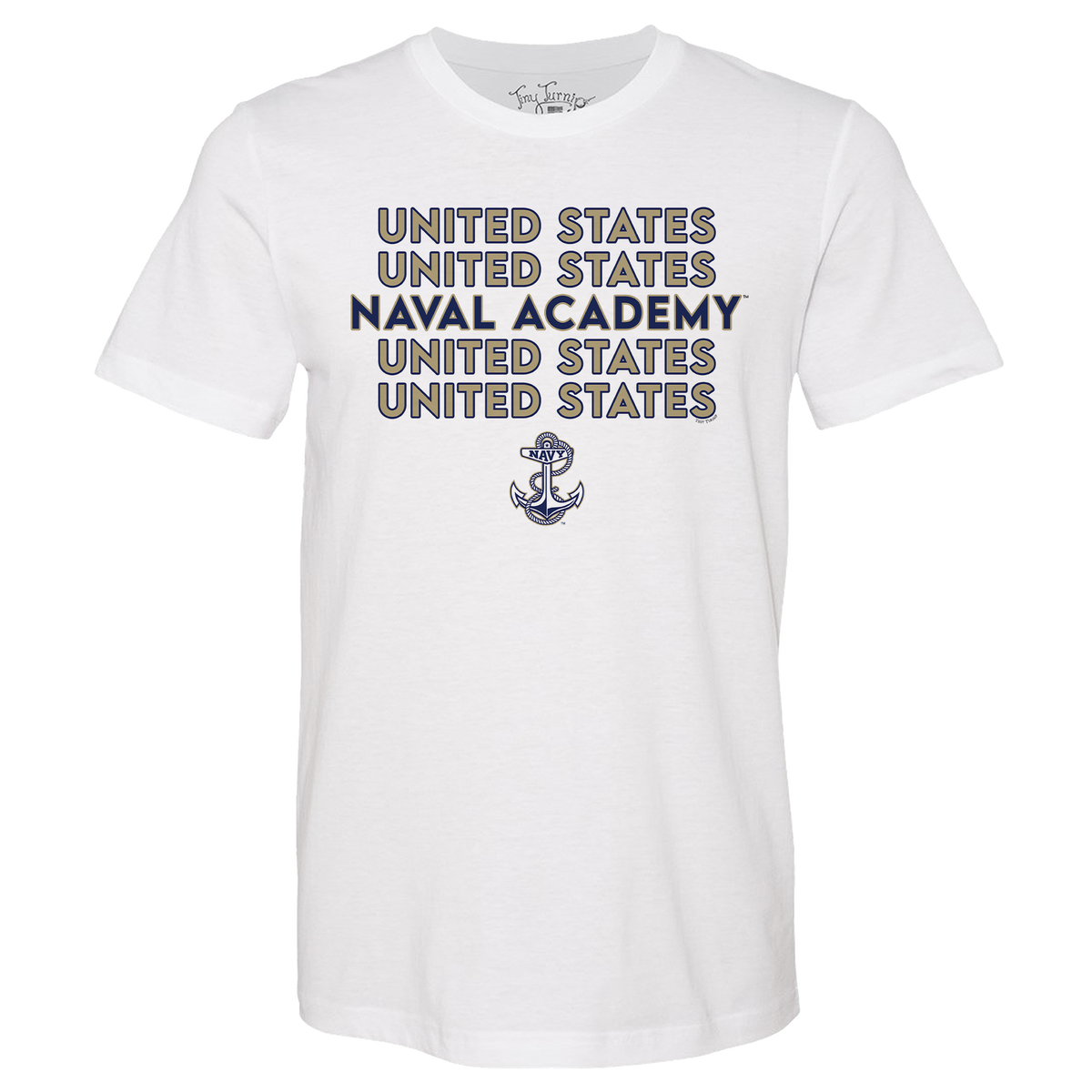 Navy Midshipmen Stacked Unisex Tee Shirt