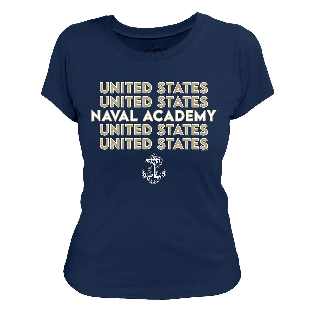 Navy Midshipmen Stacked Women's Tee Shirt