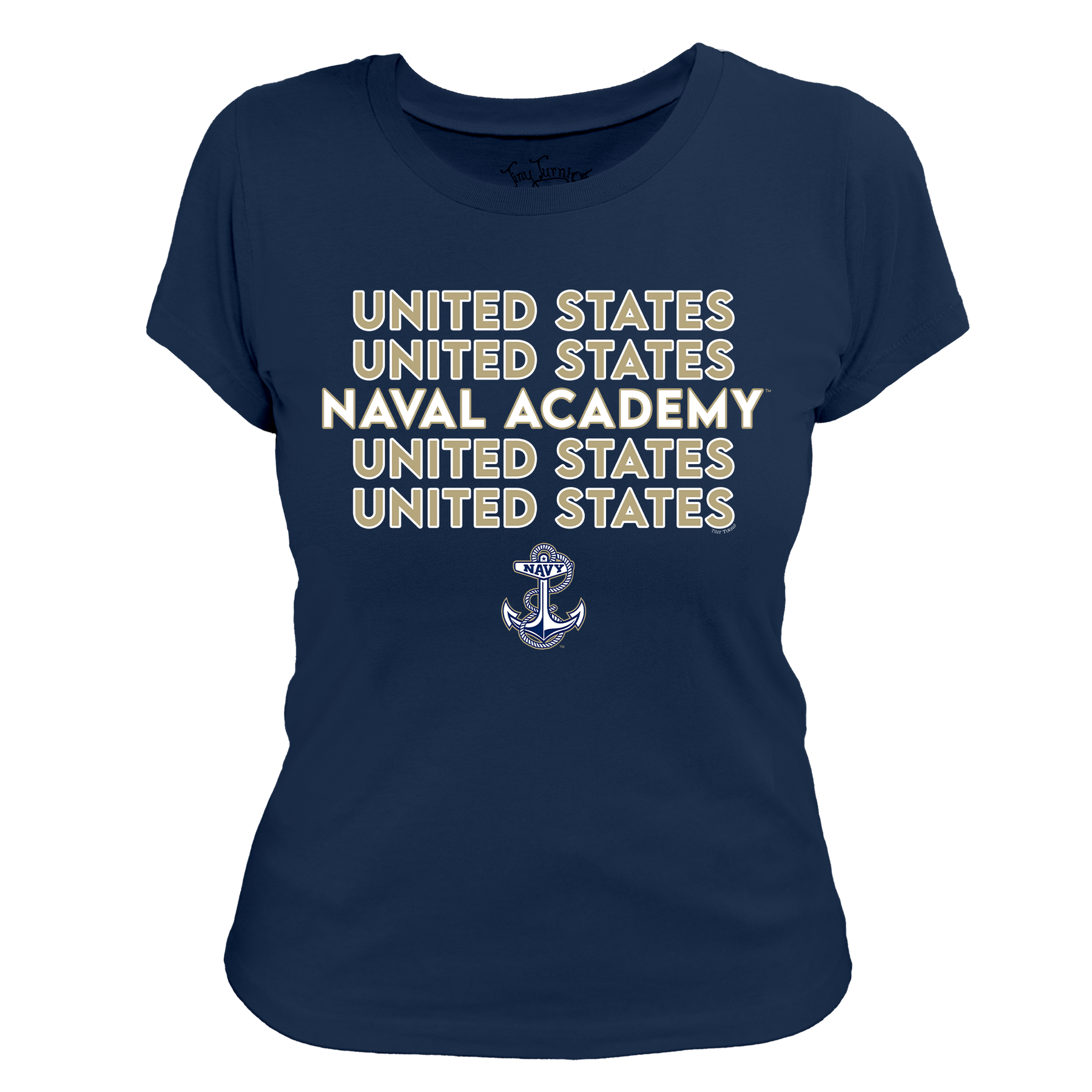Navy Midshipmen Stacked Women's Tee Shirt