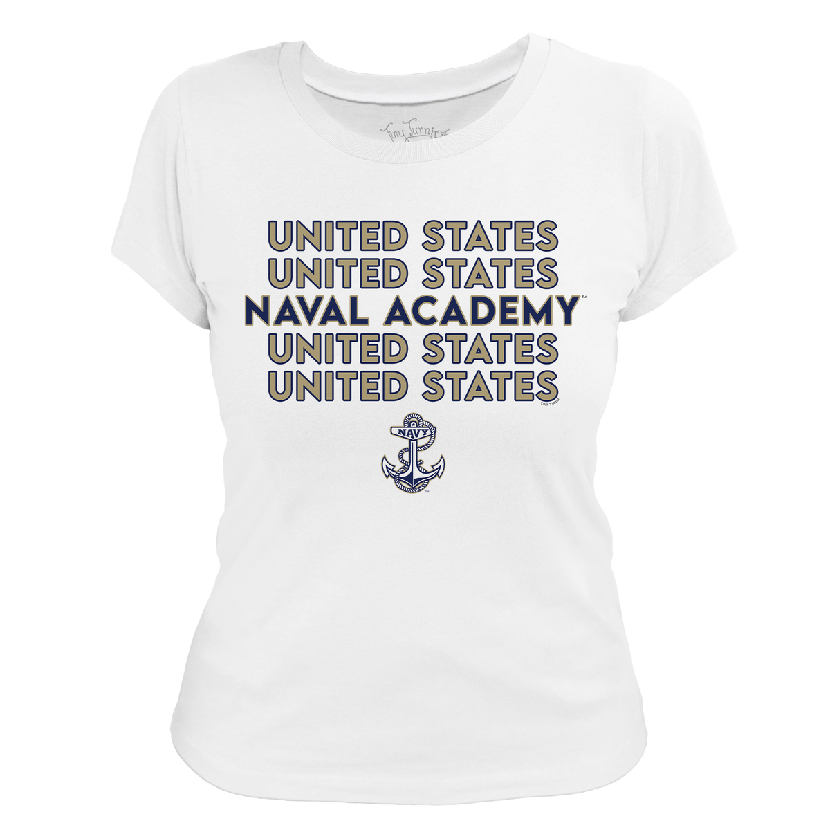 Navy Midshipmen Stacked Women's Tee Shirt