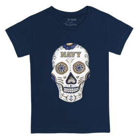 Navy Midshipmen Sugar Skull Kid's Tee Shirt