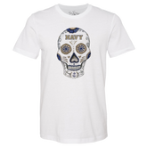 Navy Midshipmen Sugar Skull Unisex Tee Shirt