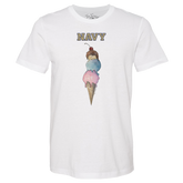 Navy Midshipmen Triple Scoop Unisex Tee Shirt