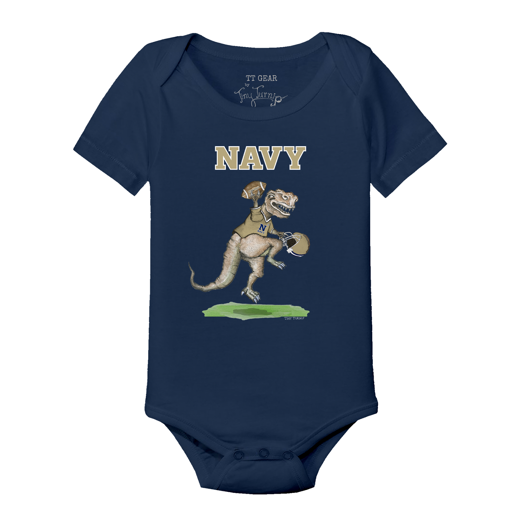 Navy Midshipmen TT Rex Short Sleeve Snapper