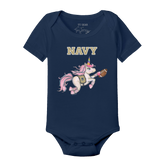 Navy Midshipmen Unicorn Short Sleeve Snapper