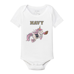 Navy Midshipmen Unicorn Short Sleeve Snapper
