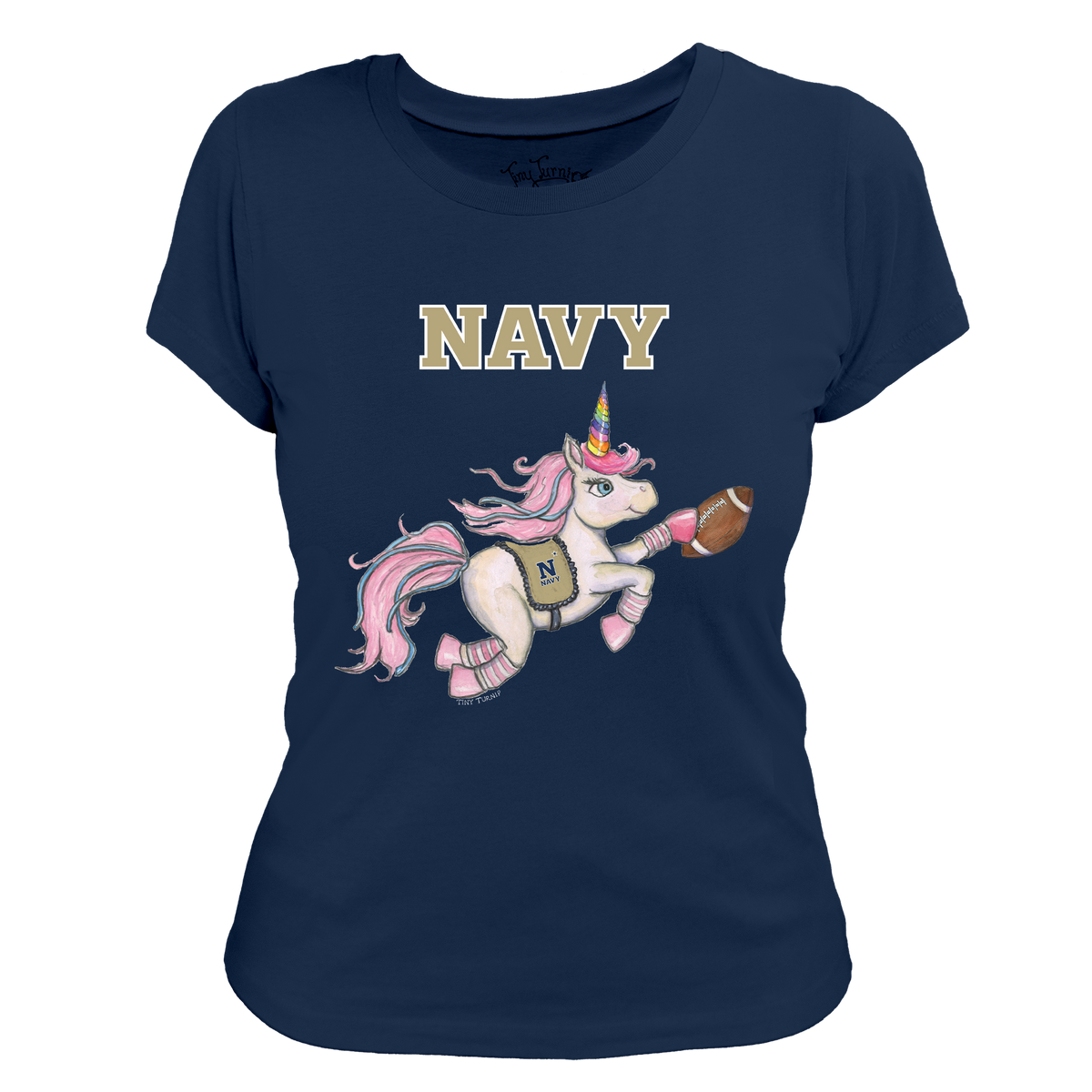 Navy Midshipmen Unicorn Women's Tee Shirt
