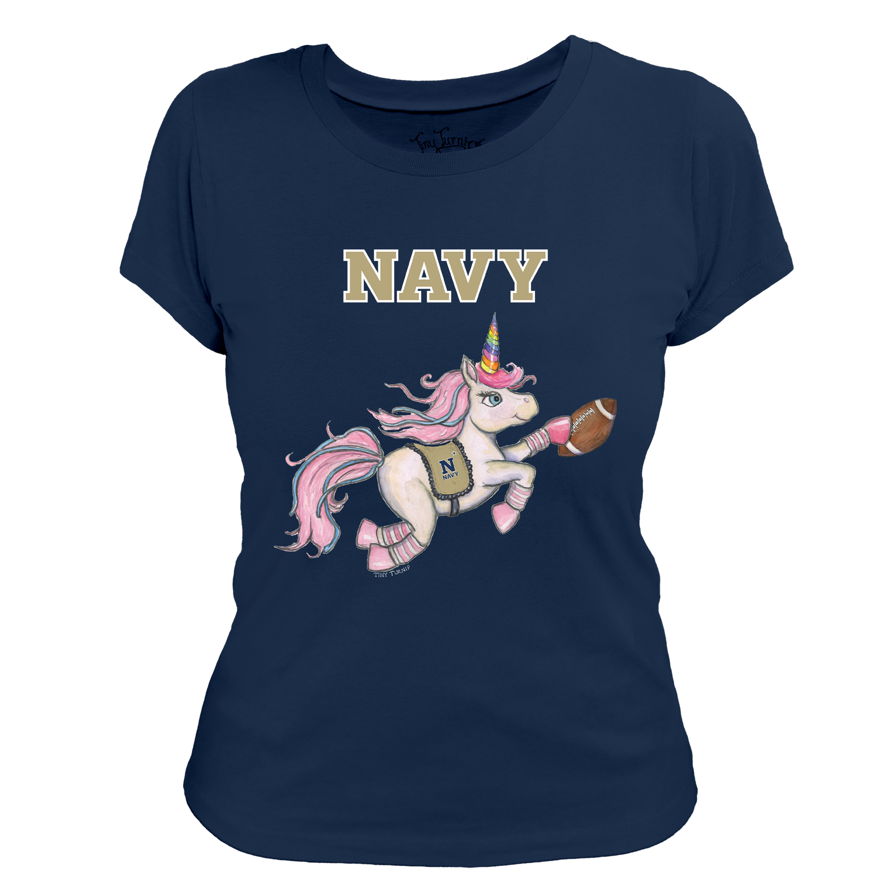 Navy Midshipmen Unicorn Women's Tee Shirt